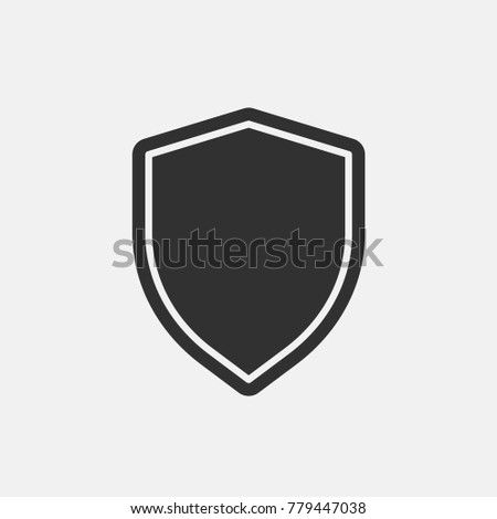 Shield icon illustration isolated vector sign symbol