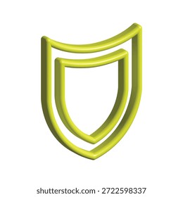 Shield icon illustration vector design template 