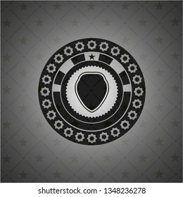 shield icon inside black emblem