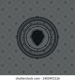 shield icon inside black emblem