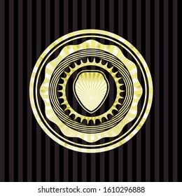 shield icon inside gold emblem