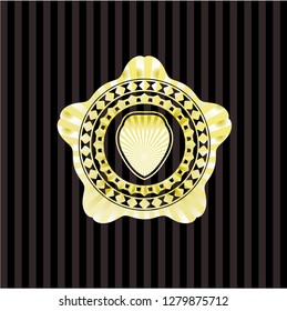 shield icon inside golden emblem