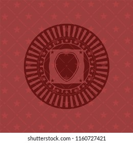 shield icon inside red icon or emblem