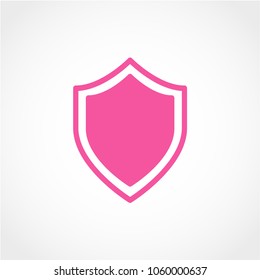 Shield Icon Isolated on White Background