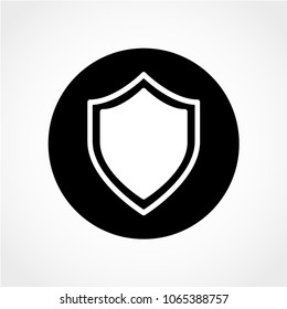 Shield Icon Isolated on White Background