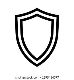 Shield Icon isolated on white background.Vector illustration