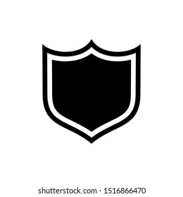 Shield icon isolated on white background. Shield icon in trendy design style for web site and mobile app. Shield vector icon modern and simple symbol. Shield icon vector illustration, EPS10.