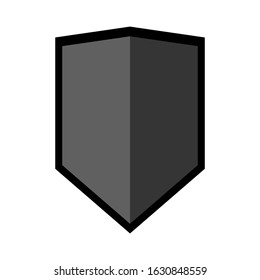 shield icon isolated on white background. vector illustration 