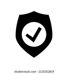 Shield icon isolated on white background