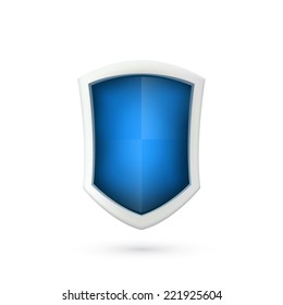 Shield icon isolated on white background. Logo. Vector illustration