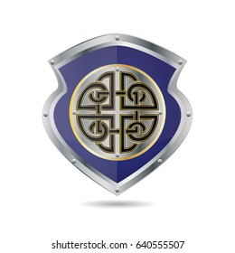 Shield Icon  isolated on white background. Shield symbol for your web design, logo. Vector illustration.