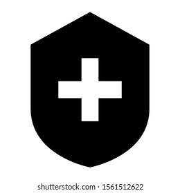 shield icon isolated sign symbol vector illustration - high quality black style vector icons
