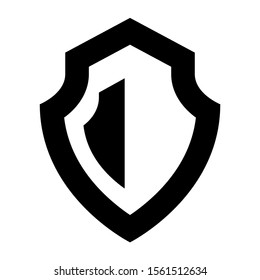shield icon isolated sign symbol vector illustration - high quality black style vector icons
