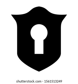shield icon isolated sign symbol vector illustration - high quality black style vector icons
