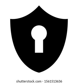 shield icon isolated sign symbol vector illustration - high quality black style vector icons
