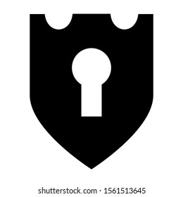 shield icon isolated sign symbol vector illustration - high quality black style vector icons
