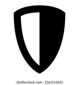 shield icon isolated sign symbol vector illustration - high quality black style vector icons
