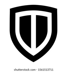 shield icon isolated sign symbol vector illustration - high quality black style vector icons
