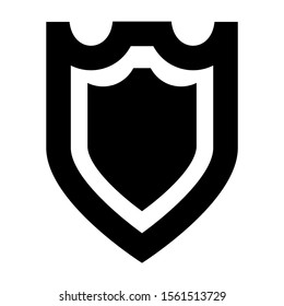 shield icon isolated sign symbol vector illustration - high quality black style vector icons

