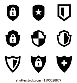 shield icon isolated sign symbol vector illustration - Collection of high quality black style vector icons
