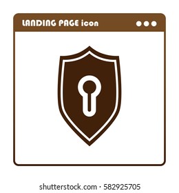 shield, icon for the landing page