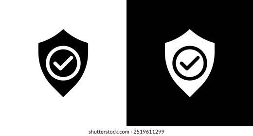 Ícone de escudo logotipo linear isolado