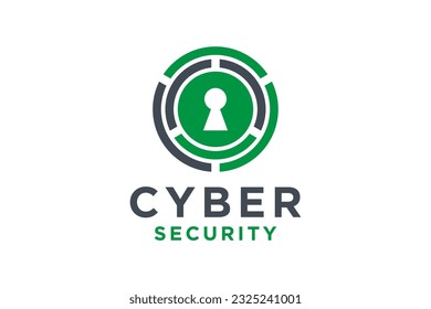 Logo del icono Escudo. símbolo de ciberseguridad. diseño de logotipo
