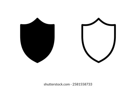 Shield icon logo design. Protection icon. Security sign and symbol