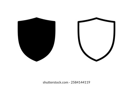 Shield icon logo design. Protection icon. Security sign and symbol