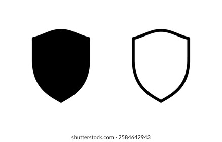 Shield icon logo design. Protection icon. Security sign and symbol