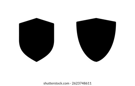 Projeto do logotipo do ícone de escudo. Ícone Proteção. Sinal e símbolo de segurança