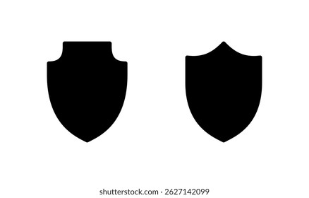 Diseño de logotipo de icono de escudo. Icono de protección. Signo y símbolo de seguridad