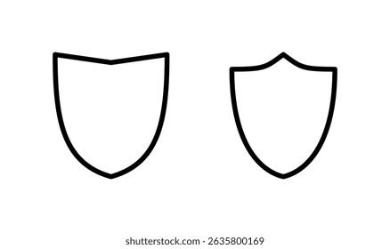 Shield icon logo design. Protection icon. Security sign and symbol