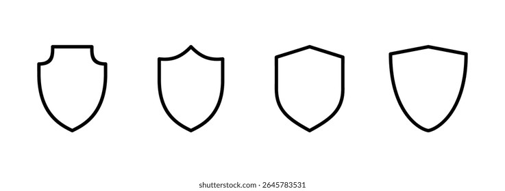 Shield icon logo design. Protection icon. Security sign and symbol