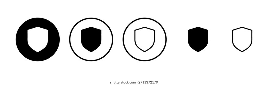 Shield icon logo design. Protection icon. Security sign and symbol