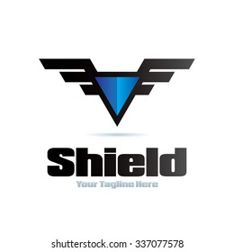 Shield Icon Logo Element