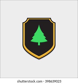 Shield icon,  shield logo, shield flat design, shield minimalist design for game