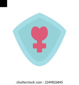 icono de escudo logotipo de estilo plano