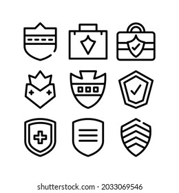 shield icon or logo isolated sign symbol vector illustration - Collection of high quality black style vector icons

