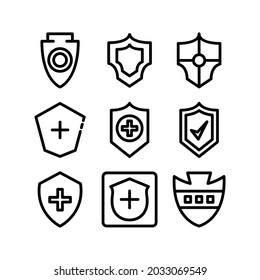 shield icon or logo isolated sign symbol vector illustration - Collection of high quality black style vector icons
