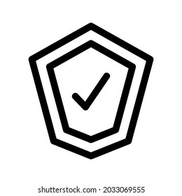 icono de escudo o logotipo símbolo de signo aislado ilustración vectorial - iconos vectoriales de estilo negro de alta calidad
