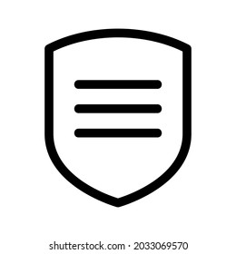 shield icon or logo isolated sign symbol vector illustration - high quality black style vector icons
