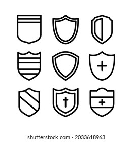 shield icon or logo isolated sign symbol vector illustration - Collection of high quality black style vector icons
