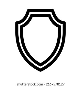 shield icon or logo isolated sign symbol vector illustration - high quality black style vector icons

