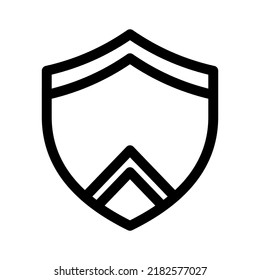 shield icon or logo isolated sign symbol vector illustration - high quality black style vector icons
