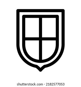shield icon or logo isolated sign symbol vector illustration - high quality black style vector icons
