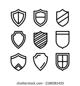 shield icon or logo isolated sign symbol vector illustration - Collection of high quality black style vector icons
