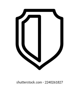 shield icon or logo isolated sign symbol vector illustration - high quality black style vector icons
