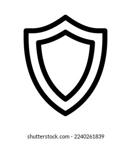 shield icon or logo isolated sign symbol vector illustration - high quality black style vector icons
