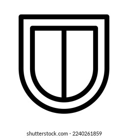 shield icon or logo isolated sign symbol vector illustration - high quality black style vector icons
